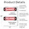 Signmission Sodium Hypochlorite-Hipoclorito De Sodio Danger Sign, Aluminum, 12in W x 18in L, 2PK OS-2PACK-DS-A-1218-VS-2042 - alternate 8